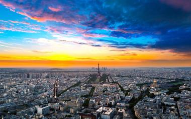 法国巴黎城市建筑风景桌面壁纸